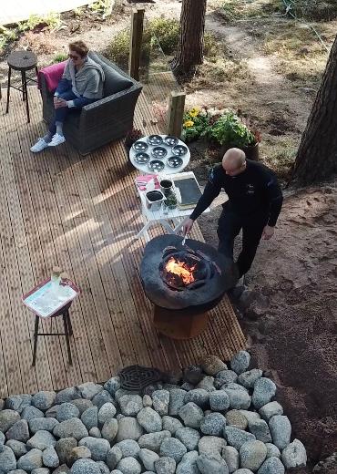 Iron Monster frying plate for a grill.