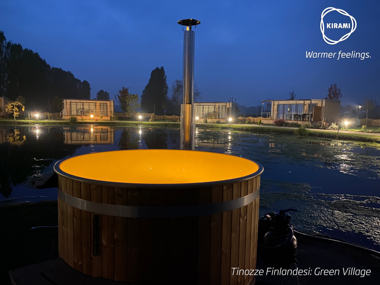 Tinozze Finlandesi | the Nicosias have dubbed the Kirami hot tubs as tinozze finlandesi, Finnish wash tubs | Kirami - Finnish basins.