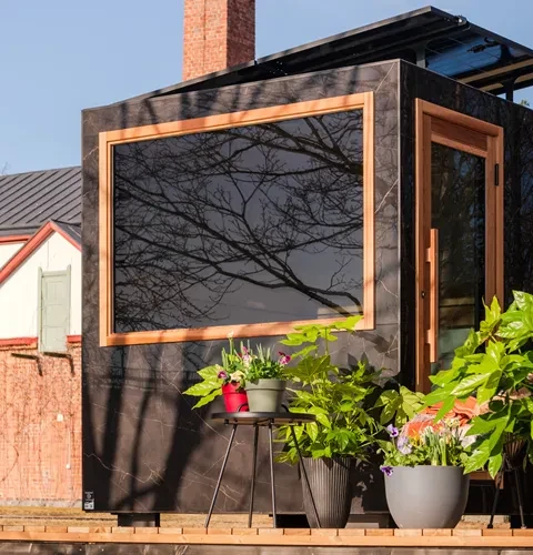 Kirami FinVision® -sauna Zero with solarsystems