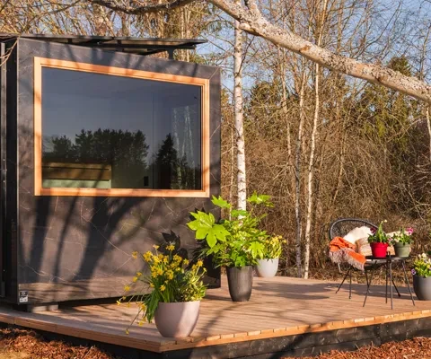 The Kirami FinVision® -sauna Zero outdoor sauna | Kirami