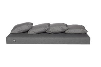 Cushions for the bench module (incl. sofa and 4 x pillows), grey