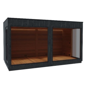 Kirami FinVision® -lounge XL Nordic misty, (Mirrored) 2 doors