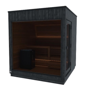 Kirami FinVision® -sauna Nordic misty, Harvia Virta Combi 10,8 kW electric heater