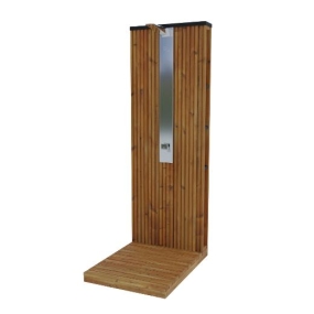 "Kirami FinVision® -outdoor shower Nordic misty (Open-air model)"