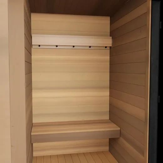 Kirami FinVision -changing room bench and clothes hanger