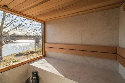 Kirami FinVision® -sauna M Zero (GlowBlack and CoralWhite)_Solarsystem model