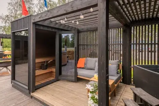 Plug and play outdoor sauna – Kirami FinVision® -sauna S Misty ready for use