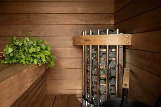 The large panoramic window brings the surrounding nature closer | Kirami FinVision® -sauna S Misty