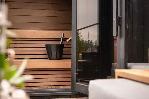 Kirami FinVision® -sauna S Misty | An outdoor sauna is a great place to relax!
