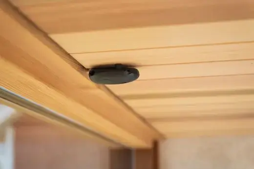 Kirami FinVision® -sauna M Zero (GlowBlack and CoralWhite)_Solarsystem model